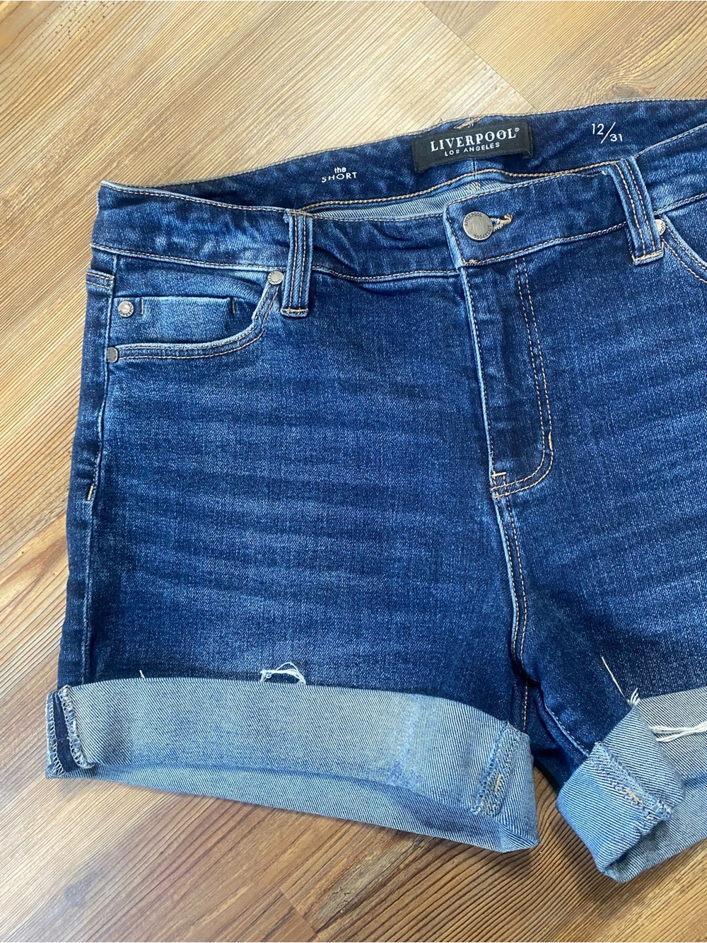 4/$16 Liverpool Jean Shorts - Picture 2 of 10